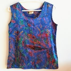 Colorful sleeveless top